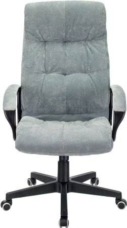 Кресло руководителя CH-824 Fabric серо-голубой Light-28 крестов. пластик (Серый)