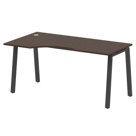 Стол криволинейный левый Metal System Style БА.СА-1 Л 1600x900x750