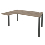 Стол эргономичный левый на П-образном м/к Onix O.MP-SA-4L 1580x1180x750