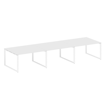 Переговорный стол 3 столешницы Metal System Style БО.ПРГ-3.3 4200x1235x750