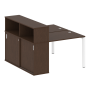 Рабочая станция с опорным шкафом-купе Metal System Style БП.РС-СШК-2.1 1410x1475x1098