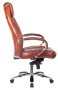 Кресло руководителя T-9922SL светло-коричневый Leather EiCHel кожа крестов. металл хром