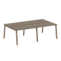 Рабочая станция на 4 рабочих места на А-образном м/к Metal System Style БА.СМ-4.2 2400x1475x750