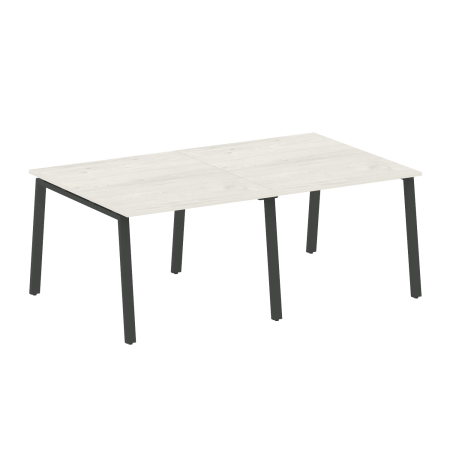 Стол для переговоров (2 столешницы) на А-образном м/к Metal System Style БА.ПРГ-2.1 2000x1235x750