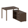 Рабочая станция с опорной тумбой правая Metal System Style БП.РС-СТС-2.1 Пр 1100x1520x750