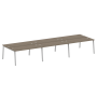 Рабочая станция на 6 рабочих места на А-образном м/к Metal System Style БА.СМ-6.4 4800x1475x750
