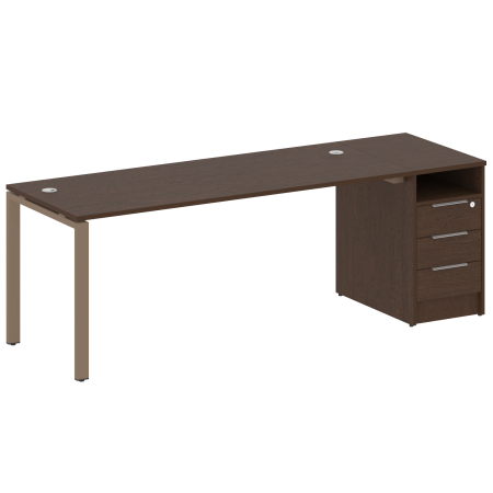 Рабочая станция с опорной тумбой Metal System Style БП.РС-СТП-1.5 2212x720x750
