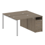 Рабочая станция с опорной тумбой Metal System Style БП.РС-СТП-2.1 1412x1475x750
