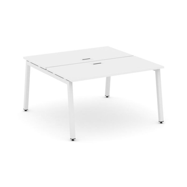 Рабочая станция 2-х сторонняя SN-5A.DRS-013 (1380х1432х750) (Белый/Металл Белый)