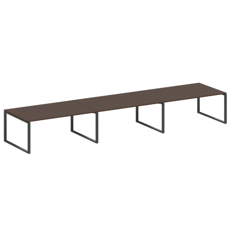 Переговорный стол 3 столешницы Metal System Style БО.ПРГ-3.5 5400x1235x750