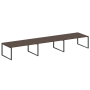 Переговорный стол 3 столешницы Metal System Style БО.ПРГ-3.5 5400x1235x750