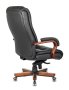 Кресло руководителя T-9925WALNUT черный кожа/кожзам крестов. металл/дерево