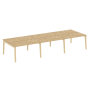 Рабочая станция на деревянных опорах Onix Wood OW.D.RS-6.3.7 4140x1475x750