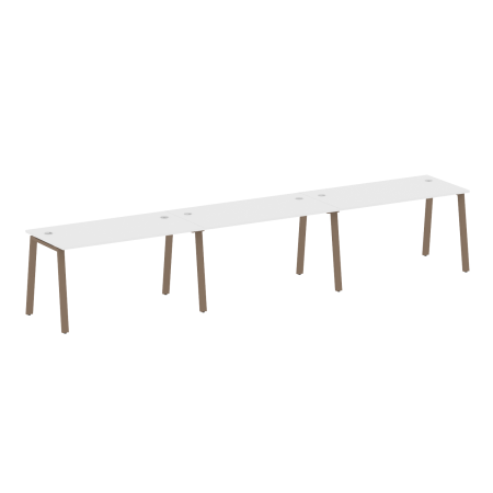 Рабочая станция на 3 рабочих места на А-образном м/к Metal System Style БА.СМ-3.3 4200x720x750