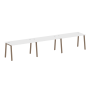 Рабочая станция на 3 рабочих места на А-образном м/к Metal System Style БА.СМ-3.3 4200x720x750