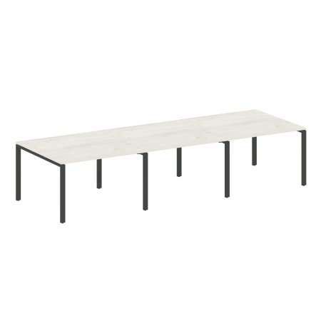 Переговорный стол 3 столешницы Metal System Style БП.ПРГ-3.2 3600x1235x750