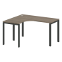 Стол криволинейный левый Metal System Style БП.СА-3 Л 1400x1200x750