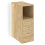 Тумба с подсветкой 4 ящика завершающая, правая Onix O.R-TV-4.SR 436x767x1185