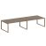 Переговорный стол 2 столешницы Metal System Style БО.ПРГ-2.5 3600x1235x750