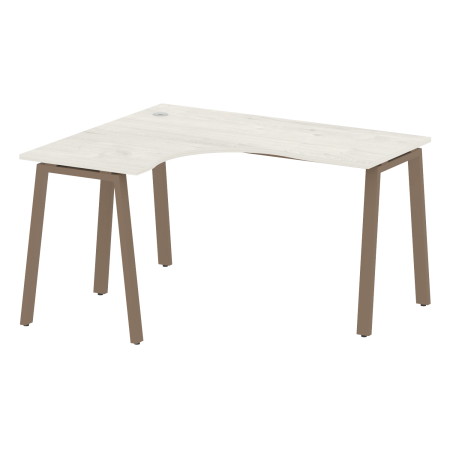 Стол криволинейный левый Metal System Style БА.СА-3 Л 1400x1200x750