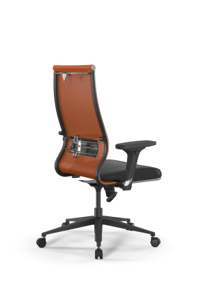 Кресло для руководителя Метта Sit 10 B2-163D - T+Extra /Km00/Wm12/D02P(M09.B11.G19.W02) (Черный | Оранжевый)