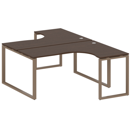 Рабочая станция криволинейная Metal System Style БО.РАС-СА-2.4 1600x2435x750