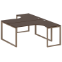 Рабочая станция криволинейная Metal System Style БО.РАС-СА-2.4 1600x2435x750