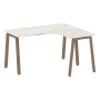 Стол криволинейный правый Metal System Style БА.СА-3 Пр 1400x1200x750
