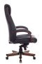 Кресло руководителя T-9924WALNUT черный кожа крестов. металл/дерево