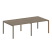 Переговорный стол 2 столешницы Metal System Style БП.ПРГ-2.2 2400x1235x750