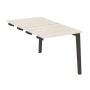 Стол-приставка двойной на деревянных опорах Onix Wood OW.D.SPR-0.7 780x1475x750