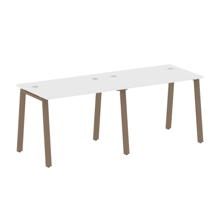 Рабочая станция на 2 рабочих места на А-образном м/к Metal System Style БА.СМ-2.1 2000x720x750