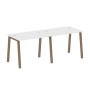 Рабочая станция на 2 рабочих места на А-образном м/к Metal System Style БА.СМ-2.1 2000x720x750