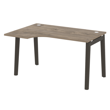 Стол эргономичный левый на деревянных опорах Onix Wood OW.SA-2L 1380x980x750