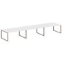 Переговорный стол 3 столешницы Metal System Style БО.ПРГ-3.5 5400x1235x750
