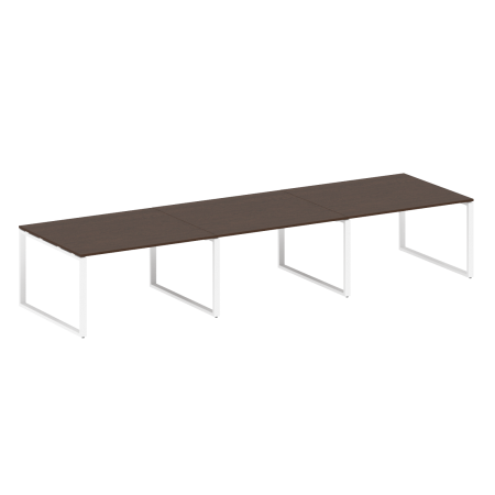 Переговорный стол 3 столешницы Metal System Style БО.ПРГ-3.3 4200x1235x750