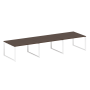 Переговорный стол 3 столешницы Metal System Style БО.ПРГ-3.3 4200x1235x750