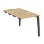 Стол-приставка двойной на деревянных опорах Onix Wood OW.D.SPR-0.7 780x1475x750