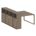 Рабочая станция с шкафом-купе на О-образном м/к Metal System Style БО.РС-СШК-4.3 Т 1810x2332x1098