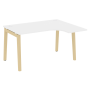 Стол эргономичный правый на деревянных опорах Onix Wood OW.SA-3R 1380x1180x750