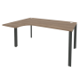 Стол эргономичный левый на П-образном м/к Onix O.MP-SA-4L 1580x1180x750