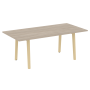 Стол переговорный на деревянных опорах Onix Wood Direct OW.PRG-19 1980x980x750