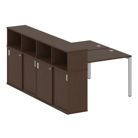 Рабочая станция с опорным шкафом-купе Metal System Style БП.РС-СШК-4.2 1610x2332x1098