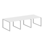 Переговорный стол 3 столешницы Metal System Style БО.ПРГ-3.1 3000x1235x750