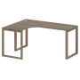 Стол криволинейный левый Metal System Style БО.СА-4 Л 1600x1200x750