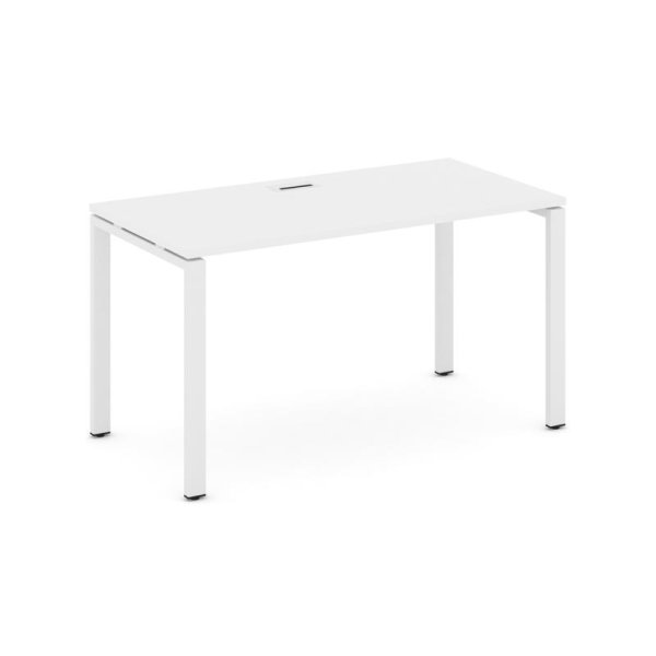 Стол письменный SN-6P.SP-022 (1180х800х750) (Белый/Металл Белый)