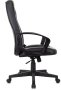 Кресло руководителя T-898 черный Leather Black эко.кожа крестов. пластик