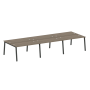 Рабочая станция на 6 рабочих места на А-образном м/к Metal System Style БА.СМ-6.3 4200x1475x750