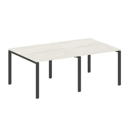 Переговорный стол 2 столешницы Metal System Style БП.ПРГ-2.1 2000x1235x750