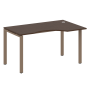 Стол криволинейный правый Metal System Style БП.СА-2 Пр 1400x900x750